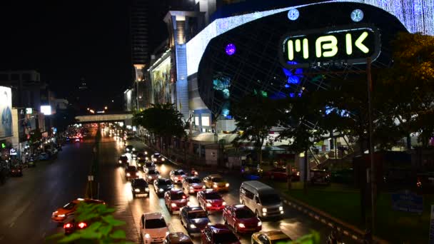 Mbk einkaufszentrum in bangkok — Stockvideo