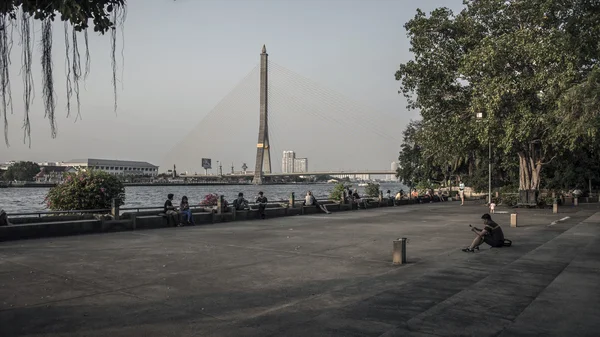 Bangkok Rama 8 köprü — Stok fotoğraf