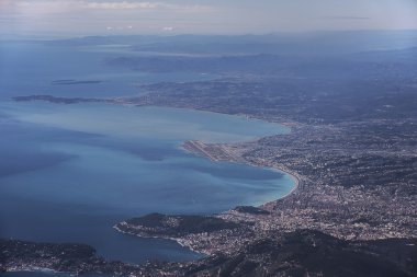 Güzel Fransa havadan görünümü