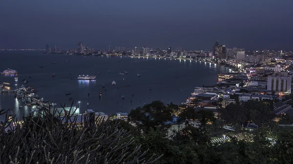 Pattaya ciudad crepúsculo — Foto de Stock