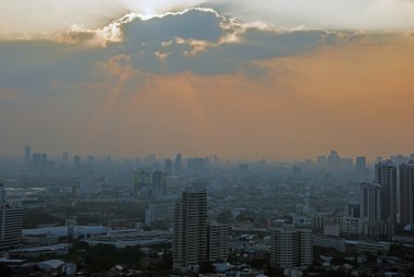 Sathorn bölge Bangkok