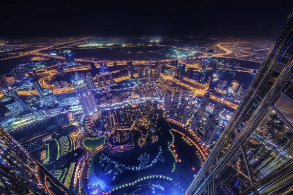 Dubai cidade de luz — Fotografia de Stock