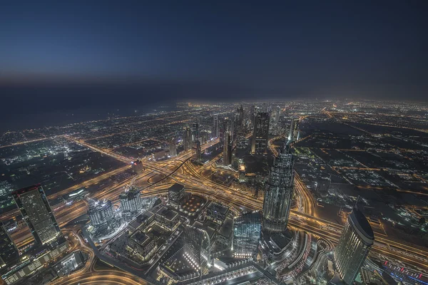 Dubai visto de Burj Khalifa — Fotografia de Stock
