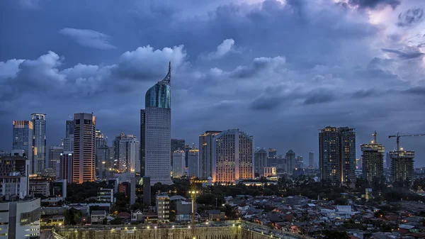 雅加达市全景 — 图库照片