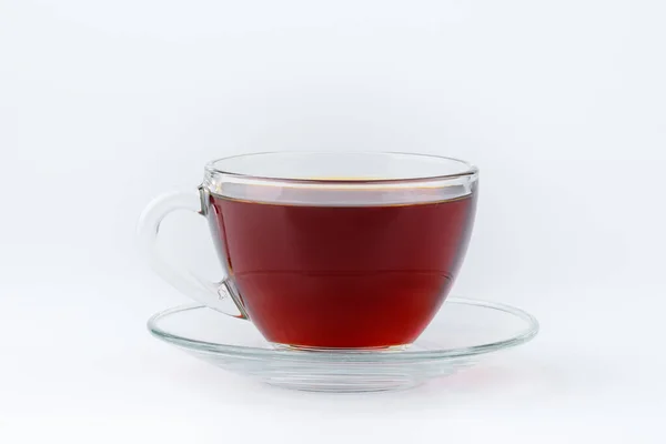 Tasse Tee Auf Weißem Hintergrund — Stockfoto