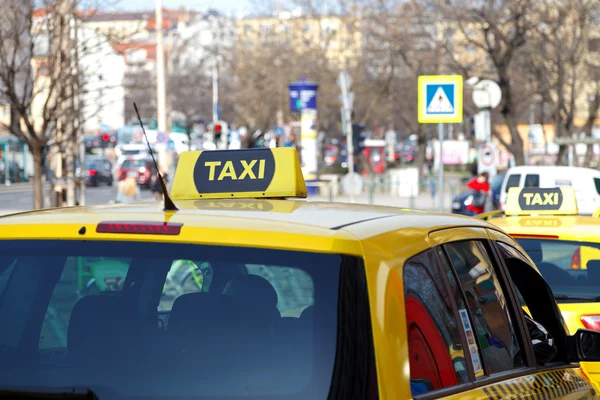 Gelbe Taxis — Stockfoto