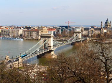 Güzel resim zinciri köprü Budapeşte, Macaristan