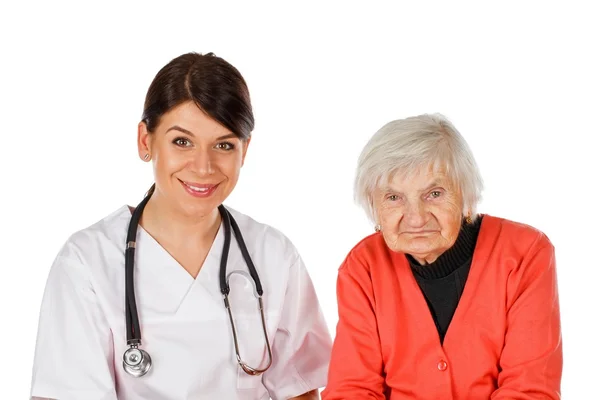 Asistencia sanitaria de personas de edad avanzada — Foto de Stock