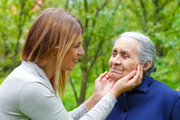 Grandma-grandchild quality time — Stock Photo, Image