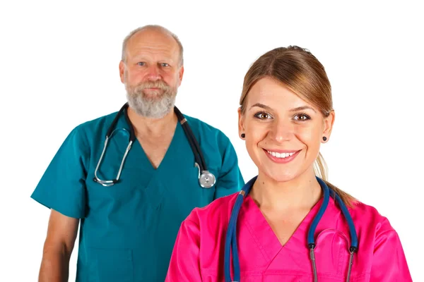 Confident doctor-team — Stock Photo, Image