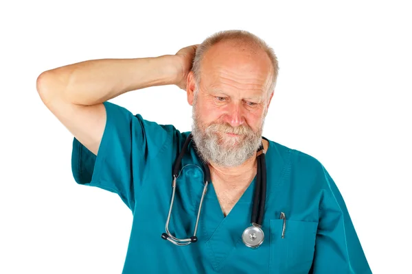 Preoccupato medico maschile — Foto Stock