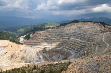 Picture of copper minnie pit in Rosia Poieni,Romania clipart
