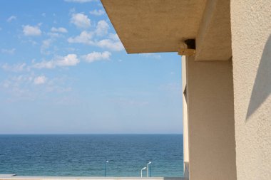 Vama Veche Romanya 'daki bir balkondan manzara çok güzel