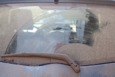 Dirti araba penceresinin arka planı
