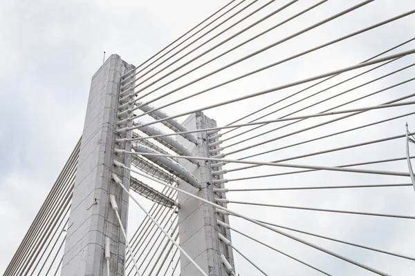 Moderne Hängebrücke Bukarest Rumänien — Stockfoto