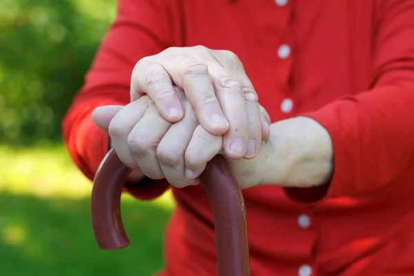 Elderly hands — Stock Photo, Image