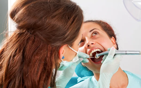 Professional dental filling — Stock Photo, Image