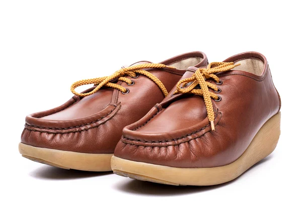 Leather Boat Shoe — Stock Photo, Image