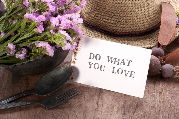 Do what you love card. — Stock Photo, Image