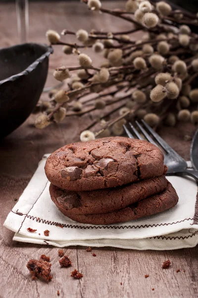 Biscotti al cioccolato . — Foto Stock