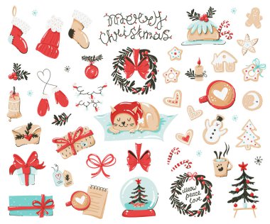 Bir sürü Noel eşyası..