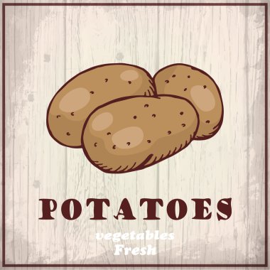 taze sebze arka plan eskiz. vintage el çizimi bir patates çizimi