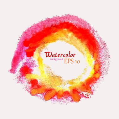 soyut suluboya öğe tasarlanmış. izole vektör çizim