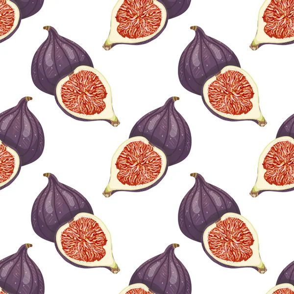 Seamless pattern with figs — Stock Vector