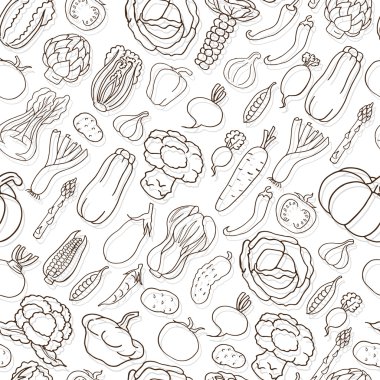 Sebzelerle kusursuz desen