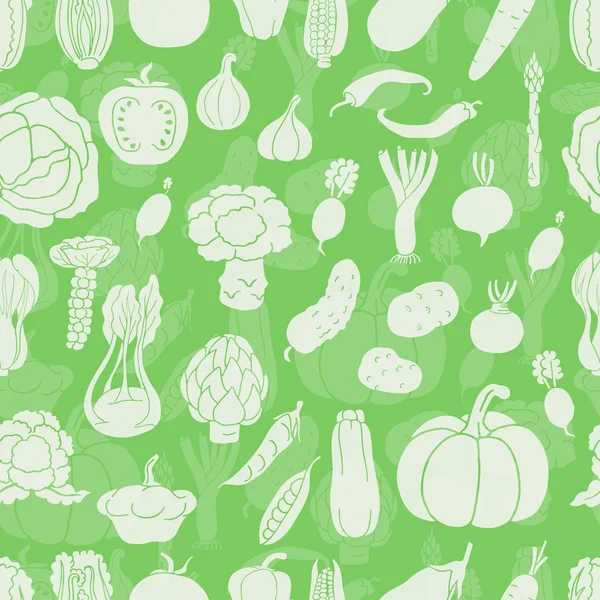 Seamless pattern with vegetables — Stock Illustration Seamless pattern with vegetables Stock Vector