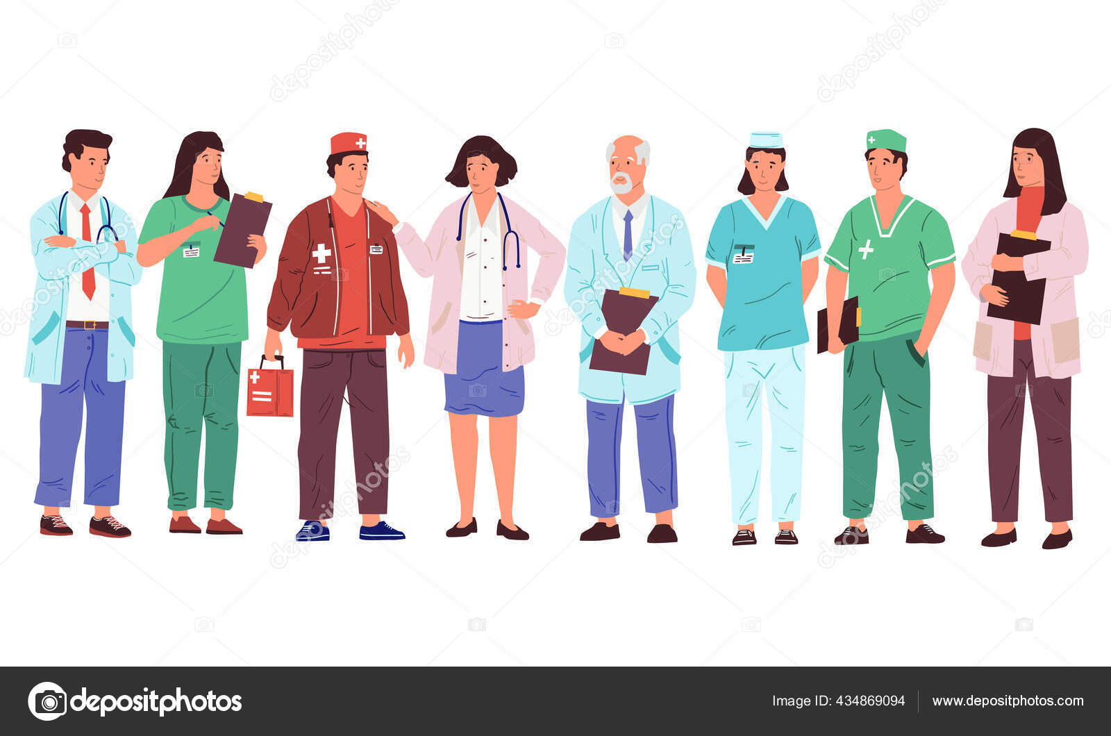 Vetores de Médicos Dos Desenhos Animados Equipe Médica Dos Trabalhadores  Pessoal Do Hospital Conjunto Isolado e mais imagens de Doutor - iStock