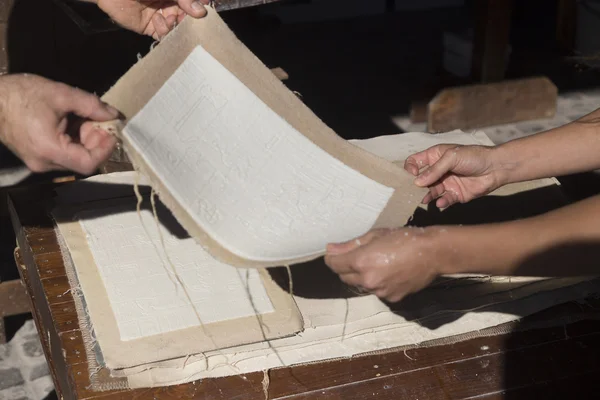 Handmade cotton paper — Stock Photo, Image