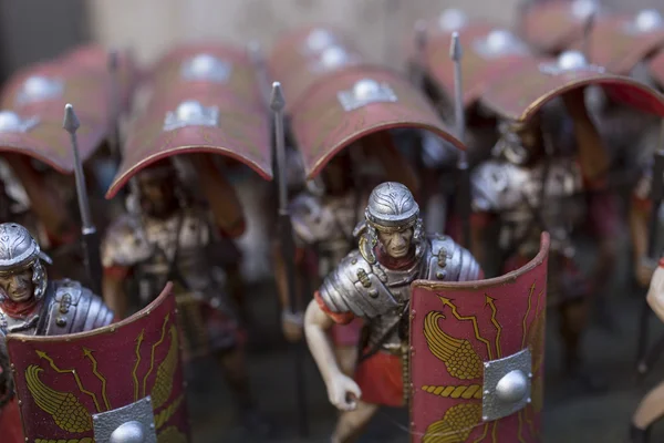 Μικρογραφία της Ρωμαϊκής Αυτοκρατορίας» στρατιώτες — Φωτογραφία Αρχείου