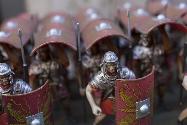 Miniatura de soldados del imperio romano Fotos de stock libres de derechos