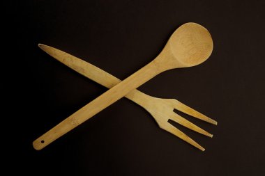 Ahşap geleneksel çatal bıçak takımı