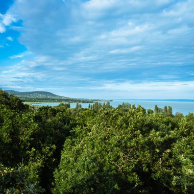 BADACSONYTOMAJ, HUNGARY - 3 Temmuz 2020: Yaz zamanı etkinliği, Macaristan Badacsony 'de yürüyüş