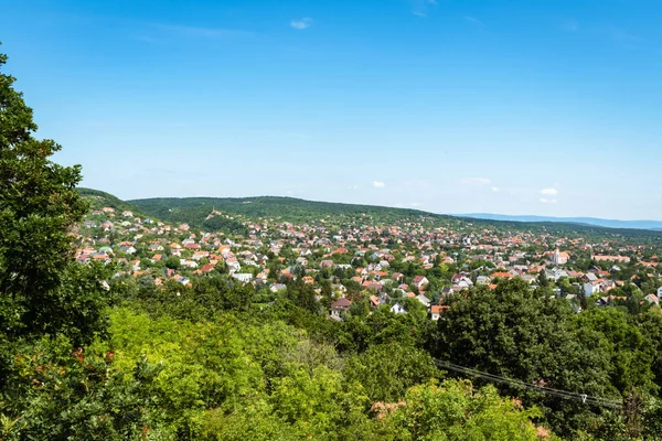 Vista Panorámica Costa Norte Lago Balaton Desde Badacsony Hungría —  Fotos de Stock