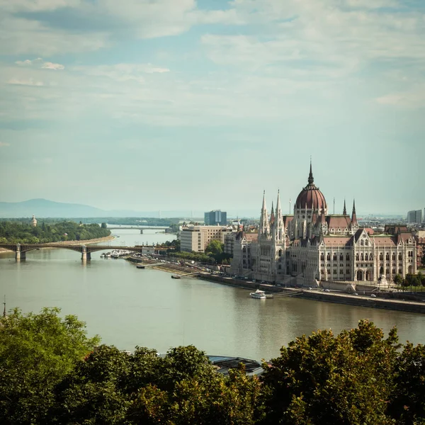 Visites Touristiques Budapest Hongrie Par Une Journée Ensoleillée Été Avec — Photo