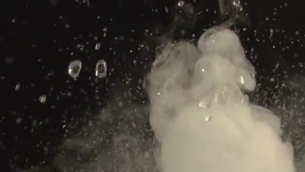 Smoke Black Background Mystical Fog Footage Texture Smoke Equalizer Video — Αρχείο Βίντεο