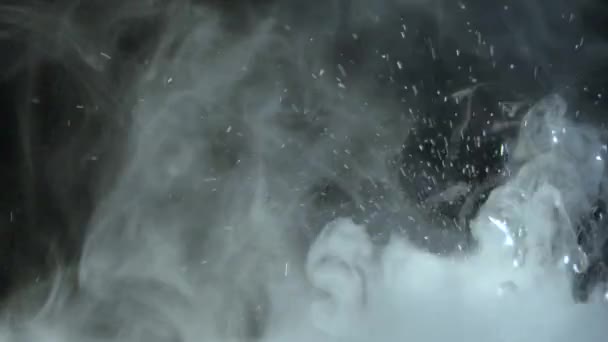 Smoke Black Background Mystical Fog Footage Texture Smoke Equalizer Video — Videoclip de stoc