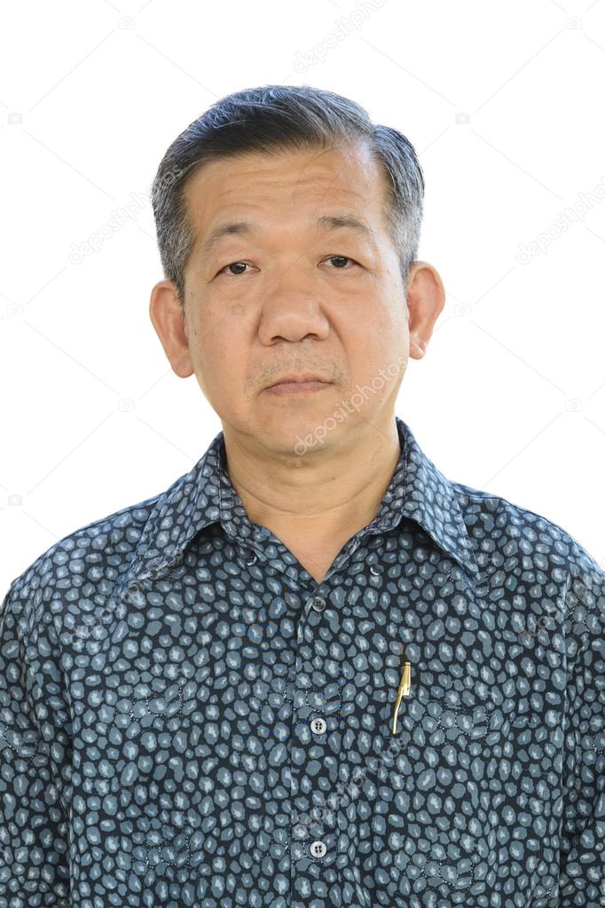 Senior asian businessman