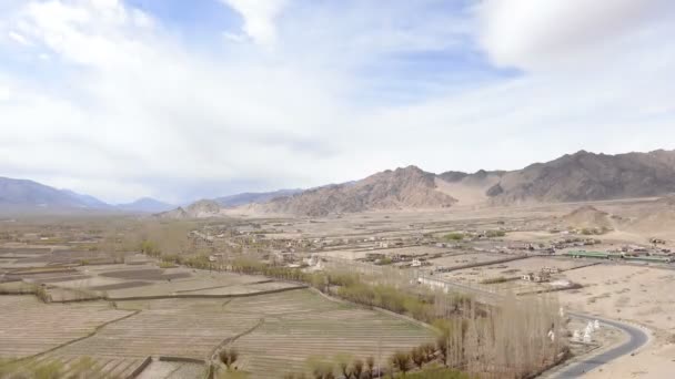 Índia Ladakh Leh cidade time lapse — Vídeo de Stock