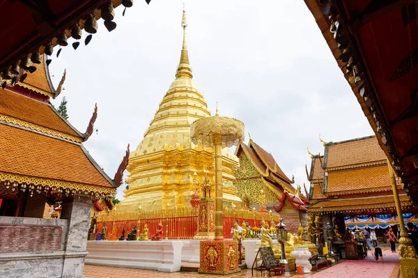 Chiang Mai Thailandia Agosto 2020 Wat Phra Doi Suthep Una — Foto Stock