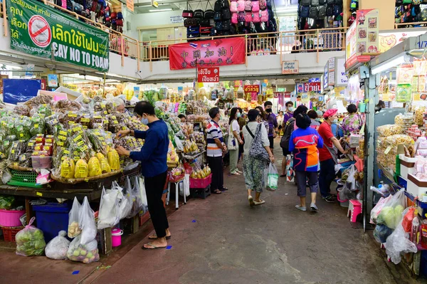 Chiang Mai Thailand Augusti 2020 Warorot Marknaden Mycket Populär Lokal — Stockfoto