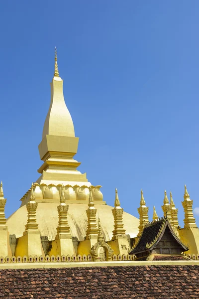 La pagoda d'oro Pha che Luang — Foto Stock