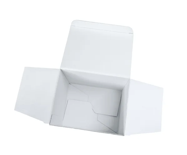 Empty cardboard box from above — Stock Photo, Image