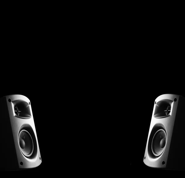 Two way modern music speakers — Stock Photo, Image