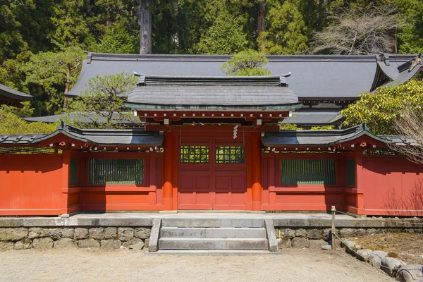 Templo japonês com porta de madeira — Fotografia de Stock