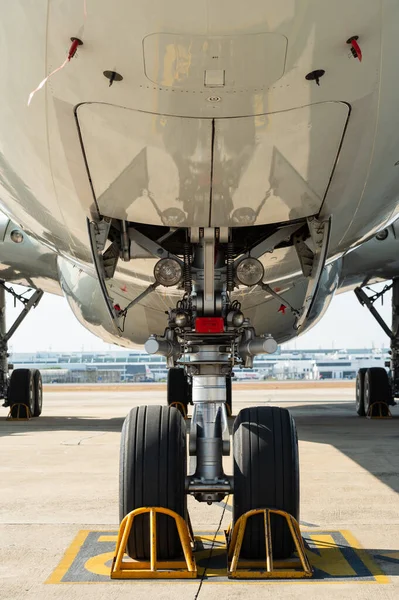 Burun iniş takımları ve gövde altı gövdeleri ön tarafta.