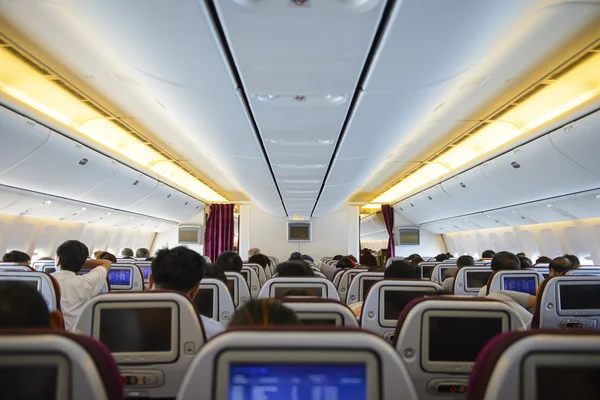 bir uçağın içinde